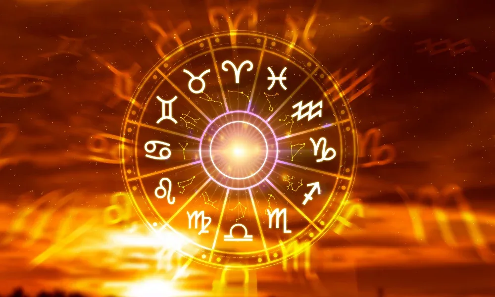 Zodiac wheel for the 12-Month Tarot Analysis